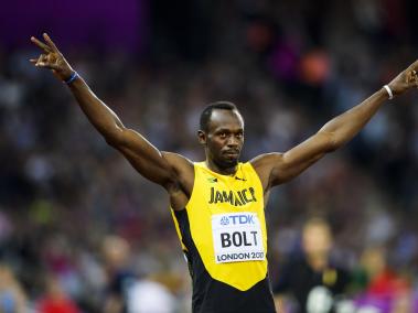 Usain Bolt ganó la ronda clasificatoria a las semifinales de los 100 metros, en el Mundial de Atletismo, Londres 2017.