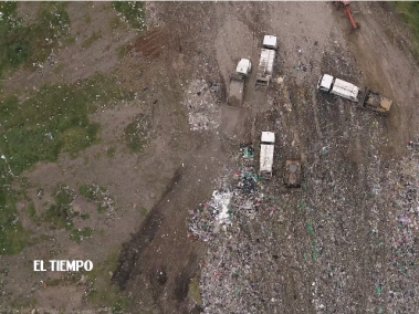 Escenas apocalípticas que dejan 6.500 toneladas de basura diarias que llegan al relleno sanitario.