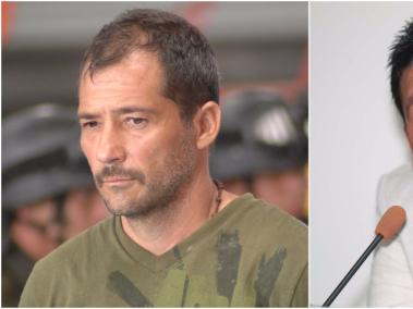 Miguel Ángel Mejía Múnera (izq.), capo extraditado y Edwar Cobos Téllez, ‘Diego Vecino’, en libertad.