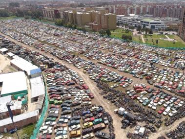 Estos son los 36.000 carros que hoy están en los patios de Bogotá