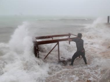 Huracán María causó fuertes lluvias en Punta Cana.