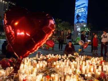 Los homenajes a las víctimas de la masacre en Las Vegas