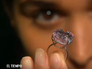 Diamante rosado más grande del mundo es valuado en US$ 30 millones