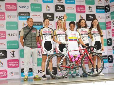 La santanderana Ana Cristina Sanabria , quien encabeza al equipo italiano Sevetto-Giusta, es la actual campeona de la Vuelta a Colombia femenina.