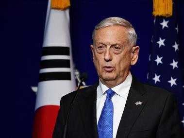 "No se equivoquen, cualquier ataque a Estados Unidos, o a sus aliados, será derrotado", dijo el secretario de Defensa de Estados Unidos, James Mattis.