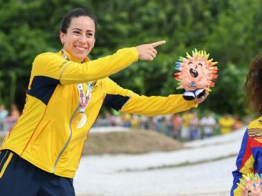 Mariana Pajón ganó dos preseas de oro en el bicicrós y ahora espera ganar un metal más en el pista del velódromo Alcides Nieto patiño.