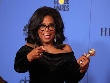 La productora, actriz y presentadora Oprah recibió este domingo el premio honorífico Cecil B. de Mille en la ceremonia de los Golden Globes.