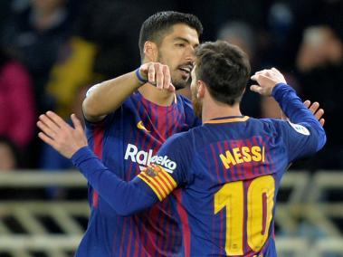 Suárez y Messi, una dupla efectiva en el FC Barcelona para el partido de este miércoles en la Copa del Rey, en el clásico contra Español.
