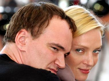 Quentin Tarantino y Uma Thurman.