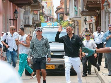 Will Smith por las calles de Cartagena.