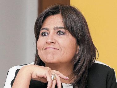 La ministra de comercio, María Lorena Gutiérrez, en entrevista con El Tiempo