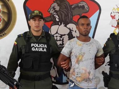 Wainer Javier Valencia Malava fue capturado en el sector de Palo Seco, en Tumaco (Nariño)