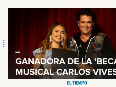 Ella es la ganadora de la beca musical Carlos Vives
