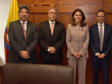Iván Duque y Marta Lucía Ramírez se reunieron este miércoles con Magistrados de la Corte Constitucional.