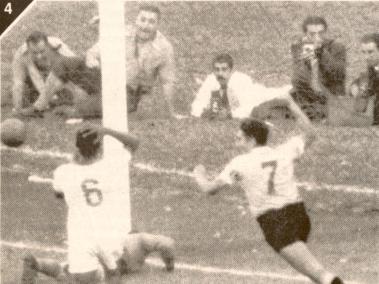 EN la foto, el famoso gol de Ghiggia que definió el 'Maracanazo'