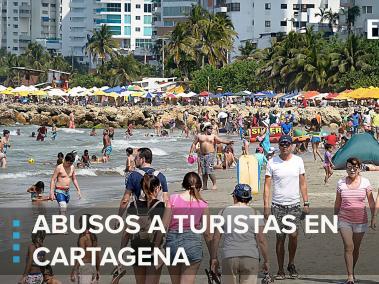 Turistas en Cartagena.
