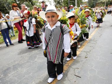 Este domingo se realizó el desfile de silleteritos en Santa Elena, en Medellín.