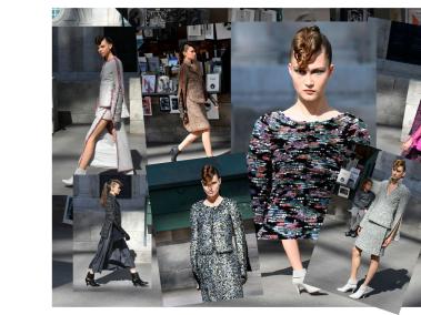 En el desfile de Chanel durante la Semana de la Moda de Paris de julio, el clásico tweed fue protagonista.