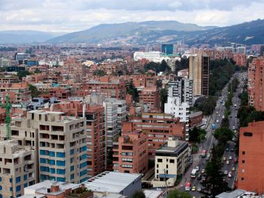 Visión panorámica de Bogotá.