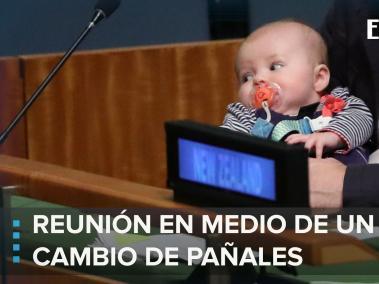 Bebé en la ONU.