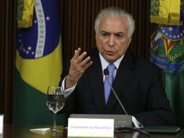 Michel Temer, presidente de Brasil, imputado por la Policía Federal por corrupción.