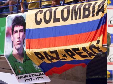 Andrés Escobar fue asesinado en julio de 1994. El caballista Santiago Gallón Henao (der.) ahora tendrá que afrontar un juicio por narcotráfico.