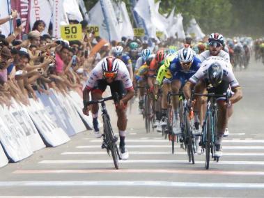 Fernando Gaviria y su victoria del miércoles en la Vuelta a San Juan.