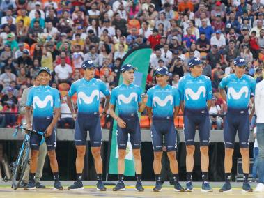 Lanzamiento de la competencia ciclística Tour Colombia UCI 2.1.  en el estadio Atanasio Girardot de Medellín.