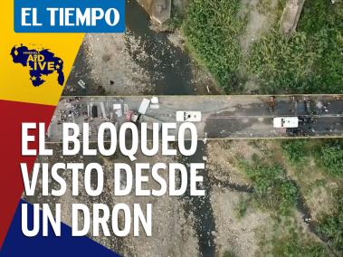 Los momentos de tensión que se vivieron cuando se intentaba ingresar al vecino país ayuda humanitaria en el puente internacional Simón Bolívar.