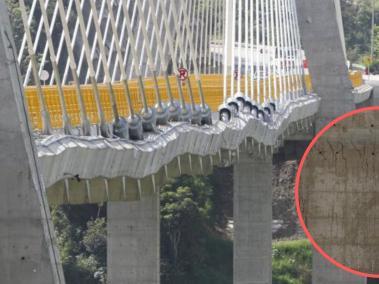 La SCI denunció que el puente Hisgaura presenta varias fisuras en su parte inferior.