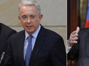 Los expresidentes Álvaro Uribe y Juan Manuel Santos.