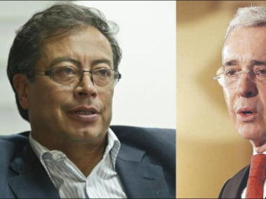 Alvaro Uribe y Gustavo Petro