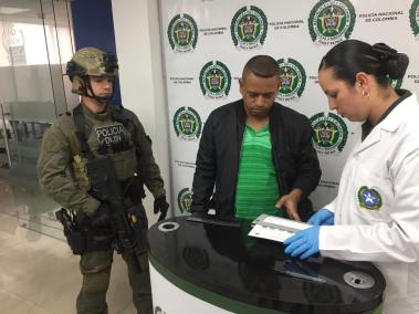 Olindo Perlaza Caicedo, alias ‘Olindillo’, capturado por la policía nacional en el Valle del Cauca.