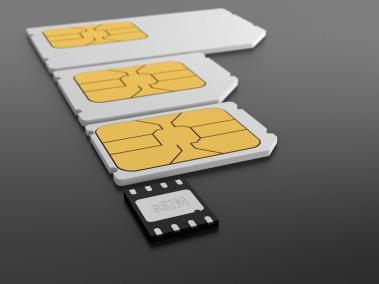 Tarjetas e-SIM resultan mucho más pequeñas que las SIM Card tradicionales.