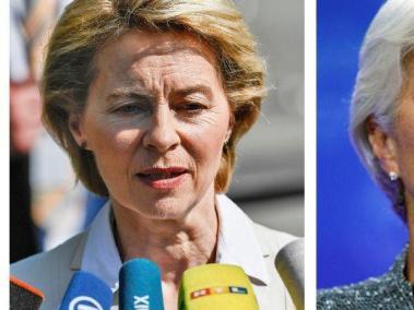 La alemana Ursula von der Leyen (i.) será presidenta de la Comisión Europea; y la francesa Christine Lagarde (d.)  estará al mando del Banco Central Europeo (BCE).