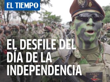 Con el lema ‘Más colombianos que nunca’, en este año del Bicentenario de la Independencia, se realizó el Desfile Militar y Policial.