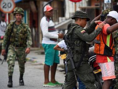 La Fuerza Pública realiza operativos para contrarrestar los delitos en Tumaco.
