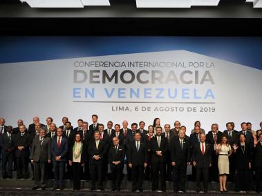 Reunión de cerca de 60 países en Lima para analizar la crisis en Venezuela.