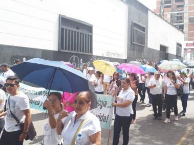 Así luce la marcha en Bucaramanga (Santander).