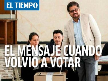 Este había sido el mensaje de Iván Márquez el día que volvió a votar