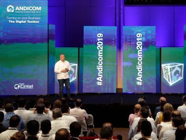 El presidente colombiano, Iván Duque, inauguró el Congreso de TIC Andicom 2019.
