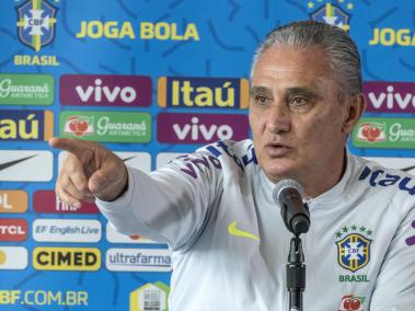 Tite, entrenador de la Selección de Brasil, en conferencia de prensa antes del amistoso contra Colombia, en Miami, del 6 de septiembre del 2019.