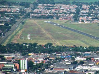 Esta es la pista de la Base Aérea Marco Fidel Suárez.