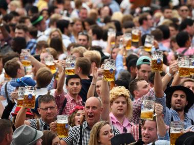 La cerveza HB es una de las bebidas tradicionales de Múnich.