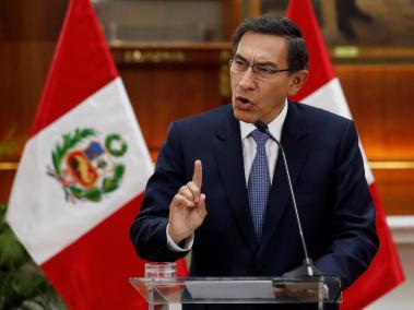 Martín Vizcarra, presidente del Perú, quien solicitará al Congreso una moción de confianza, pero también podría disolver el legislativo.