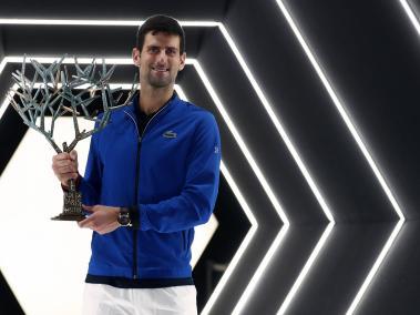 Novak Djokovic, con su título del Masters 1.000 de París.