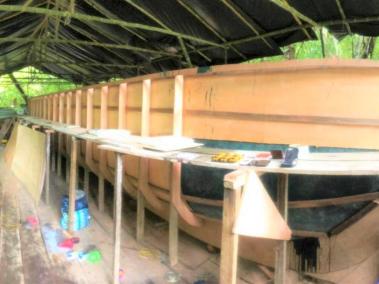 Fuerza Naval encontró semisumergible en astillero artesanal en Timbiquí, Cauca