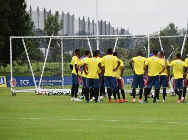 Selección Colombia Sub-23 en su primer microciclo, en agosto.
