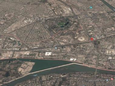 La Zona Verde de Bagdad ocupa 10 kilómetros cuadrados y en ella hay oficinas del gobierno de Irak y la embajada de Estados Unidos.