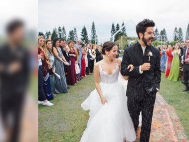 Esta fue la fotografía del casamiento que Evaluna Montaner publicó en su cuenta de Instagram.